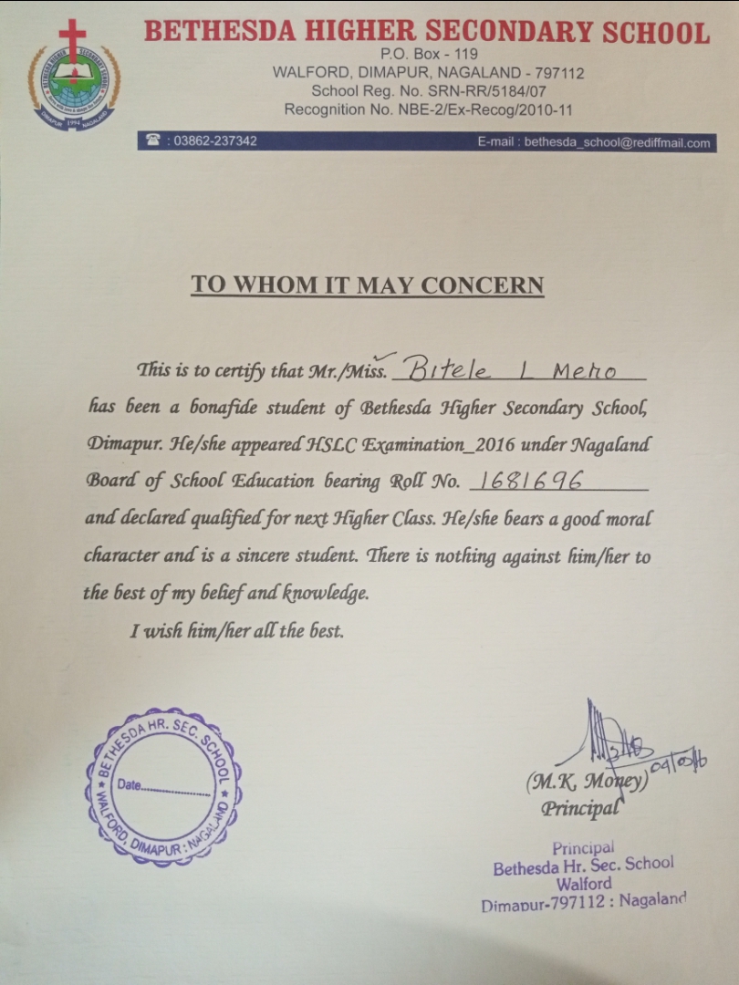 Scanned Copies of Your Academic Certificates and Marksheets